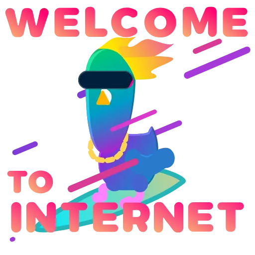 😎 Стикер «Neon Pigeon» для Telegram