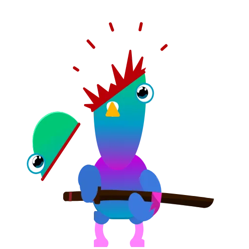 🤯 Стикер «Neon Pigeon» для Telegram