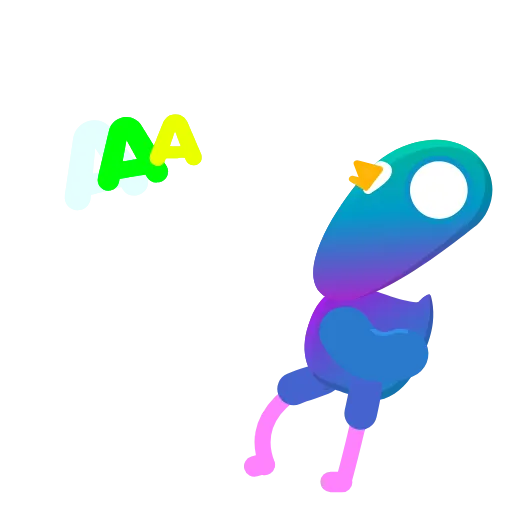 😨 Стикер «Neon Pigeon» для Telegram