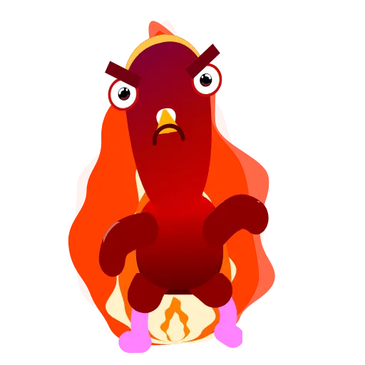😡 Стикер «Neon Pigeon» для Telegram