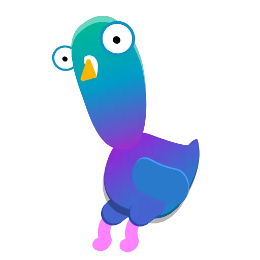 😒 Стикер «Neon Pigeon» для Telegram