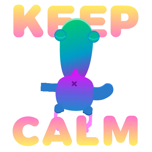 Стикер 16 Neon Pigeon
