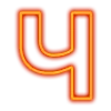 Стикер 30 Неоновые шрифты / Neon #font