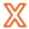 Стикер 28 Неоновые шрифты / Neon #font