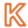 Стикер 17 Неоновые шрифты / Neon #font