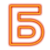 Стикер 2 Неоновые шрифты / Neon #font