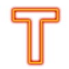 Стикер 25 Неоновые шрифты / Neon #font