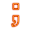 Стикер 51 Неоновые шрифты / Neon #font