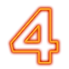 Стикер 43 Неоновые шрифты / Neon #font