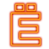 Стикер 8 Неоновые шрифты / Neon #font