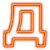 Стикер 6 Неоновые шрифты / Neon #font