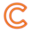 Стикер 24 Неоновые шрифты / Neon #font