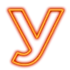 Стикер 26 Неоновые шрифты / Neon #font