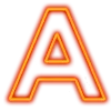 Стикер 60 Неоновые шрифты / Neon #font