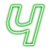 🔤 Эмодзи «NeonTxT 2 - зелёный неоновый шрифт» для Telegram