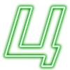 🔤 Эмодзи «NeonTxT 2 - зелёный неоновый шрифт» для Telegram