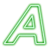 🔤 Эмодзи «NeonTxT 2 - зелёный неоновый шрифт» для Telegram