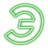🔤 Эмодзи «NeonTxT 2 - зелёный неоновый шрифт» для Telegram