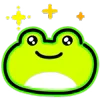 Стикер 13 Neon Frog