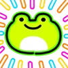 Стикер 40 Neon Frog