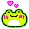 Стикер 36 Neon Frog