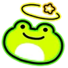 Стикер 38 Neon Frog