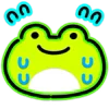 Стикер 32 Neon Frog