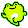 Стикер 28 Neon Frog