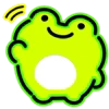Стикер 4 Neon Frog