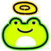 Стикер 31 Neon Frog