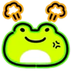Стикер 34 Neon Frog
