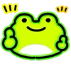 Стикер 12 Neon Frog