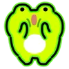 Стикер 27 Neon Frog