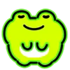 Стикер 7 Neon Frog