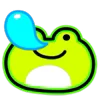 Стикер 20 Neon Frog
