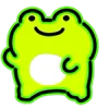 Стикер 5 Neon Frog