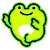 Стикер 25 Neon Frog