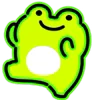 Стикер 21 Neon Frog