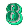 Стикер 42 #animated #decor #fonts #neon #video