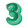 Стикер 9 #animated #decor #fonts #neon #video