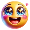 Стикер 3 ❤️ Набор эмоджи с нейро смайликами