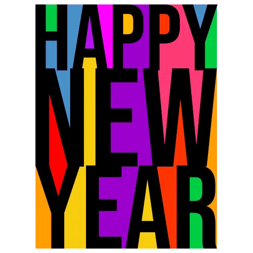 Стикер 23 New Year