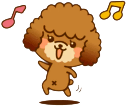 🐶 Стикер «New Angry Poodle» для Telegram