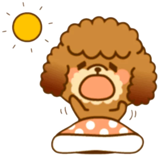 🐶 Стикер «New Angry Poodle» для Telegram