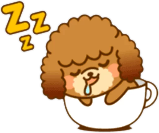🐶 Стикер «New Angry Poodle» для Telegram