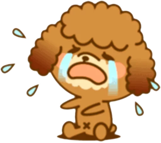 🐶 Стикер «New Angry Poodle» для Telegram