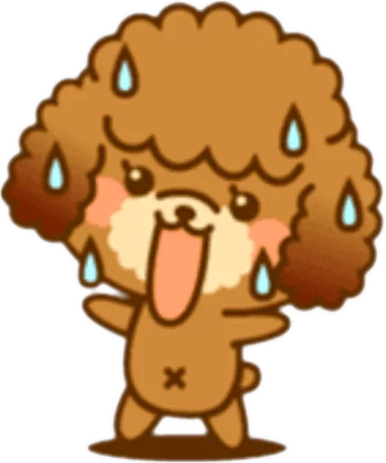🐶 Стикер «New Angry Poodle» для Telegram