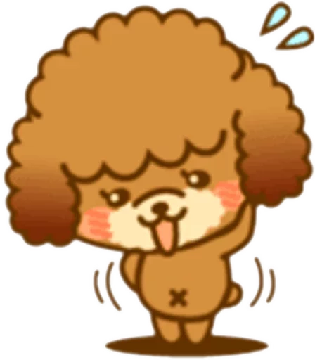 🐶 Стикер «New Angry Poodle» для Telegram