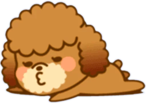 🐶 Стикер «New Angry Poodle» для Telegram