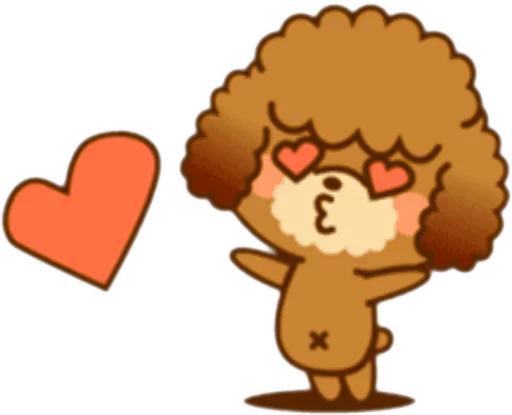 🐶 Стикер «New Angry Poodle» для Telegram